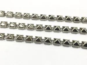 Silver Square Metal Chains (6 mm) (Wholesale)