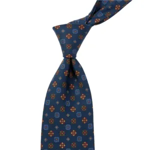 Sovereign Grade Dark Navy Mixed Floret Ancient Madder Tie