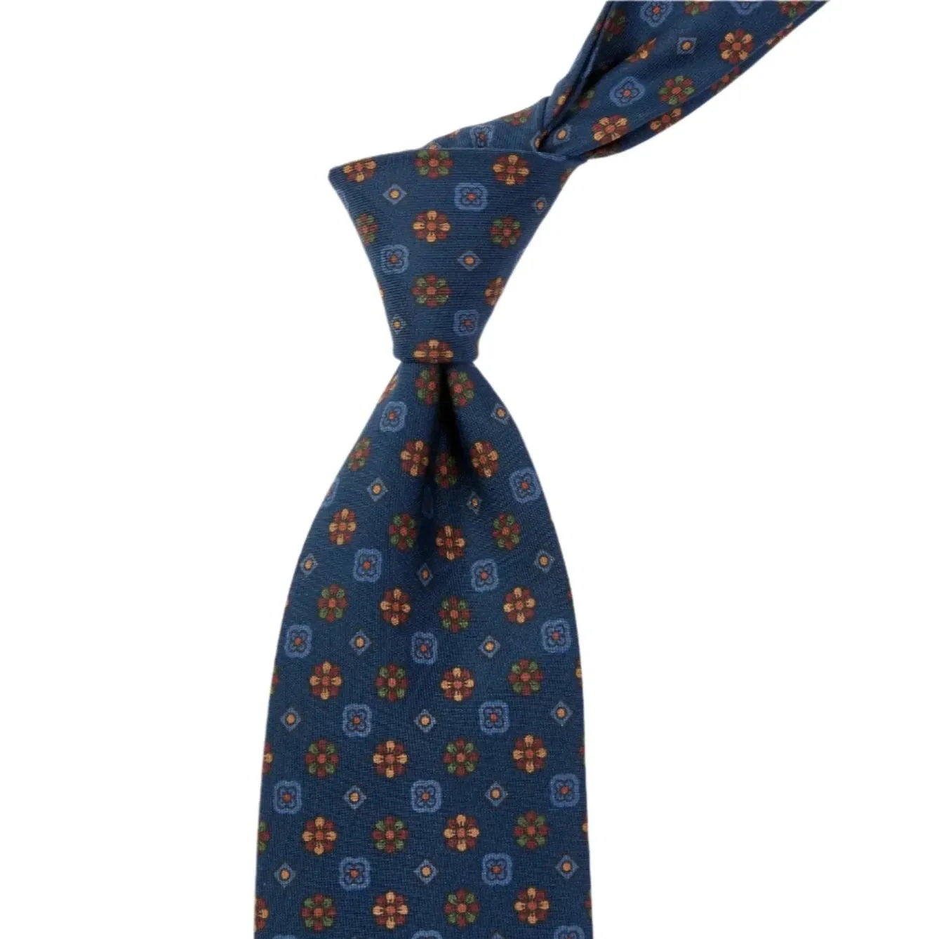 Sovereign Grade Dark Navy Mixed Floret Ancient Madder Tie