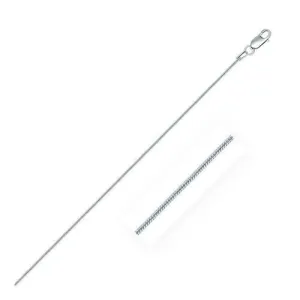 Sterling Silver 1.2mm Snake Style Chain, size 18''