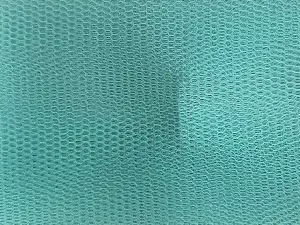 Teal Blue Plain Net Fabric