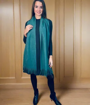 Teal Cashmere Blend Classic Scarf