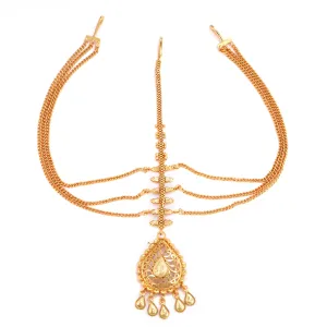 Three Chains Drop Design Mathapatti - Mangtika