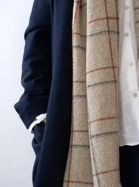 Victoria Pemberton Checkmate Scarf - Heather
