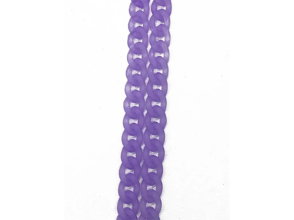 Violet Transparent Plastic Chains