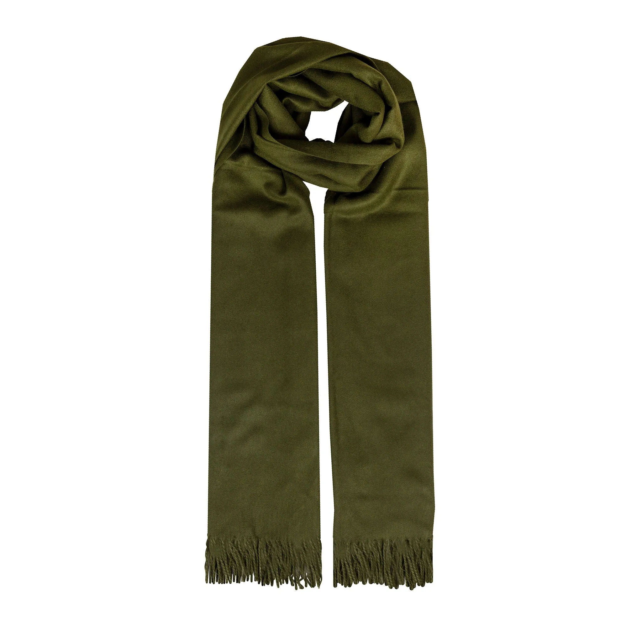 Women's Plain Pashmina Shawl with Tassels