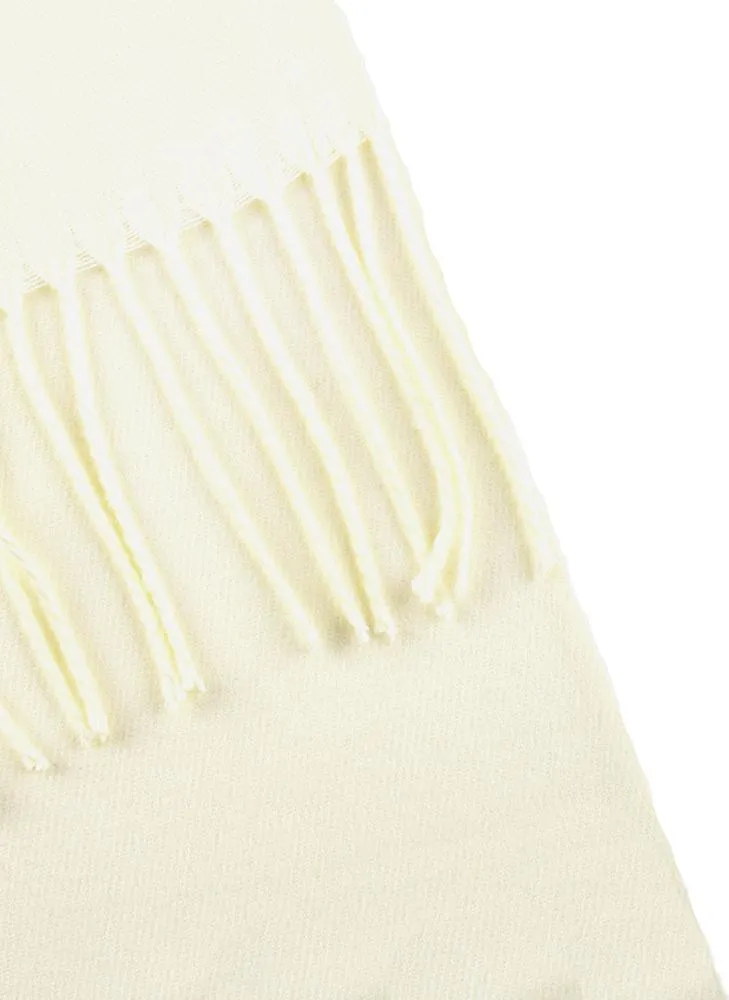 Women's Plain Pashmina Shawl with Tassels